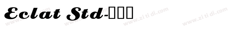 Eclat Std字体转换